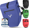 ValkBasic - große & wasserdichte Gepäckträgertasche - Blau / 28L